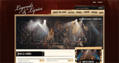 Desktop Screenshot of legendsandlyrics.com